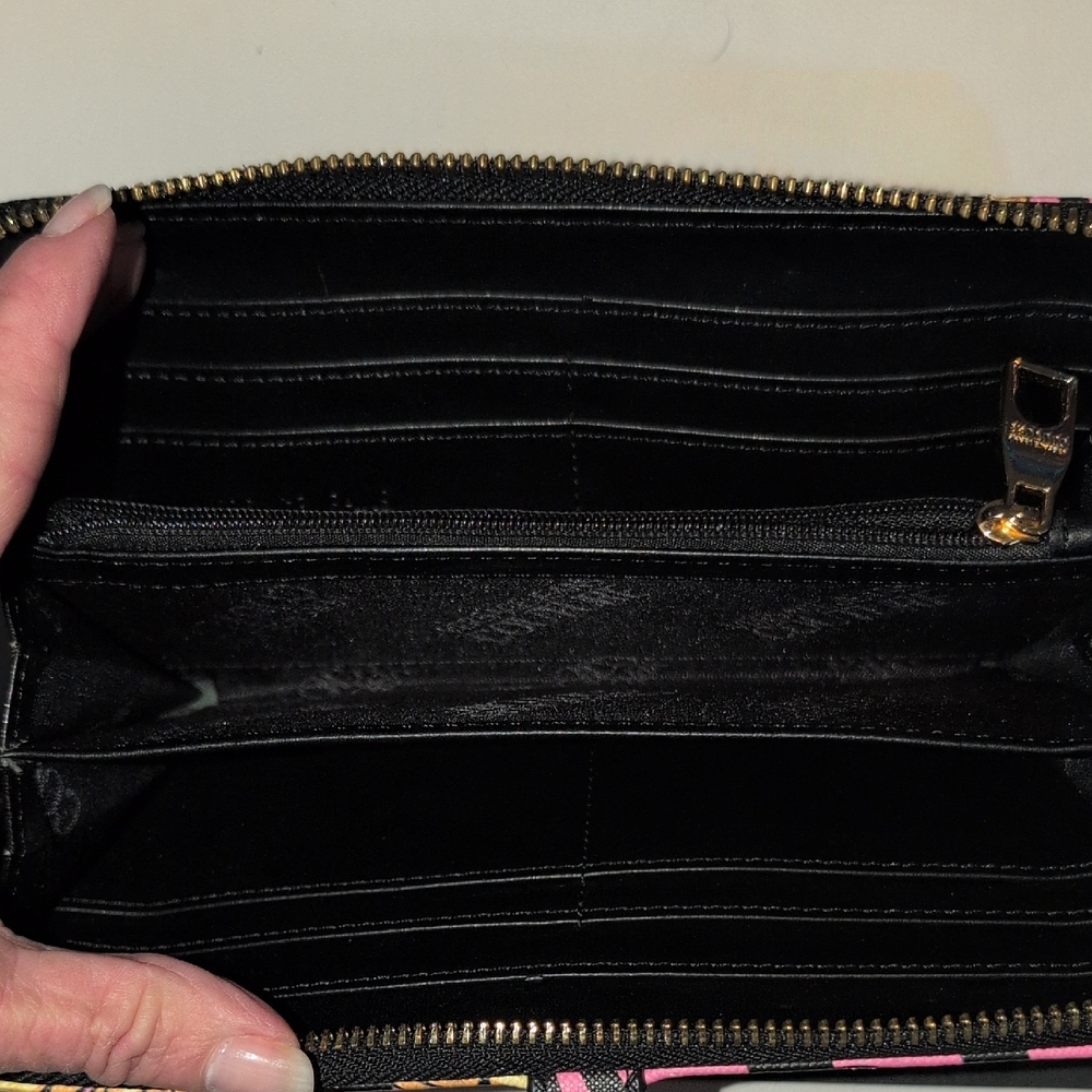 Versace Jeans Couture Pink, Gold, and Black  Wallet - Picture 6 of 16